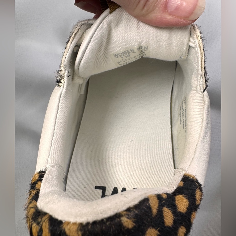 Madewell MWL Kickoff Trainer Sneakers | Spot Dot + Leopard Calf Hair Size 7.5 - Picture 10 of 10